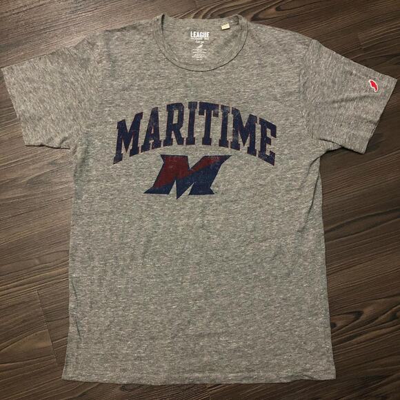 Men’s Grey League Maritime Graphic Logo Tee - Picture 1 of 4